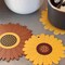 Wrapables Sunflower Coasters, Trivet Mats, Pot Holders for Cups, Drinks, Pots and Pans (Set of 2)